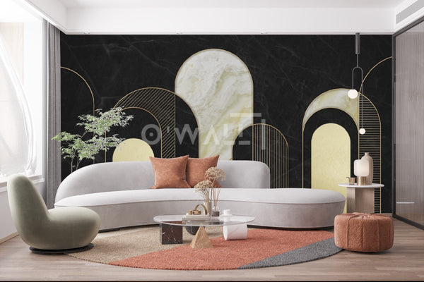 Collection papier peint effet marbre Maroc, Owall