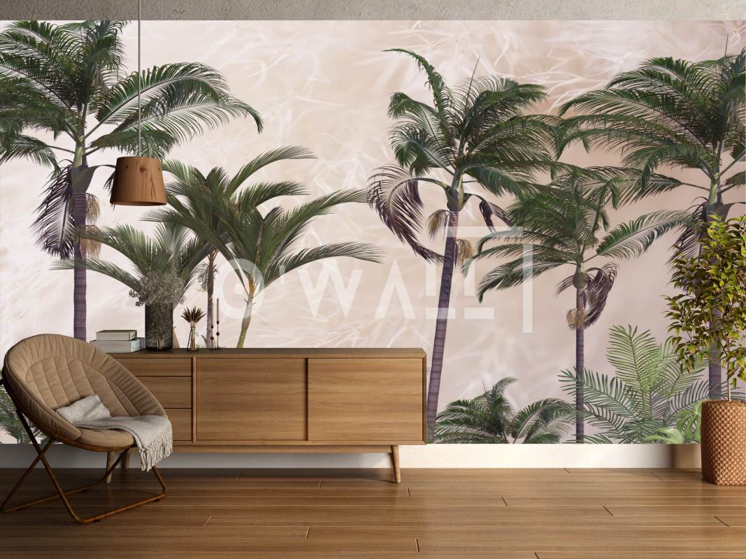 Papier peint beige sur mesure — Owall Maroc