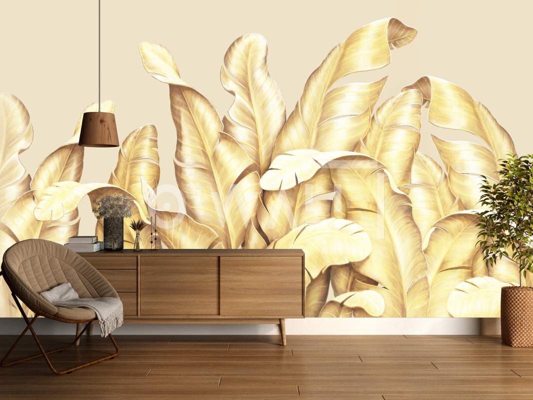 Papier peint doré sur mesure — Owall Maroc