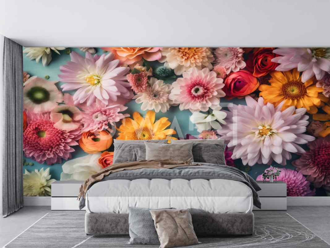 Papier peint rouge sur mesure — Owall Maroc