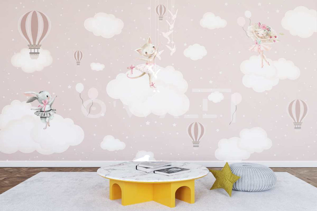 Papier Peint : Rosy Cloud Voyage WK130