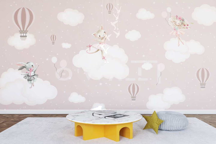 Papier Peint : Rosy Cloud Voyage WK130