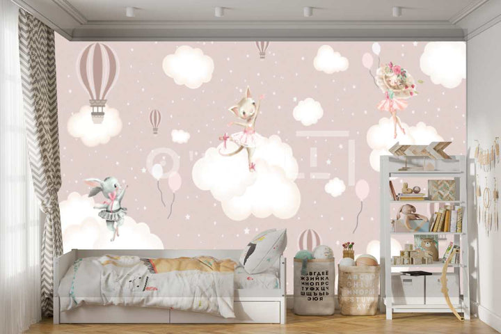 Papier Peint : Rosy Cloud Voyage WK130