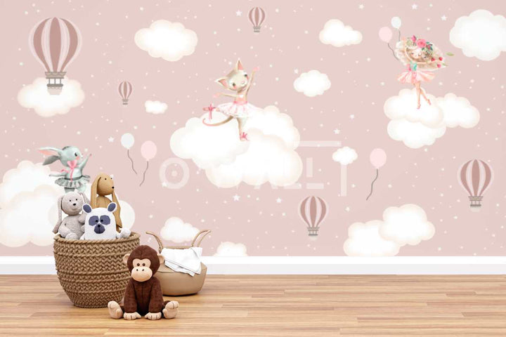 Papier Peint : Rosy Cloud Voyage WK130